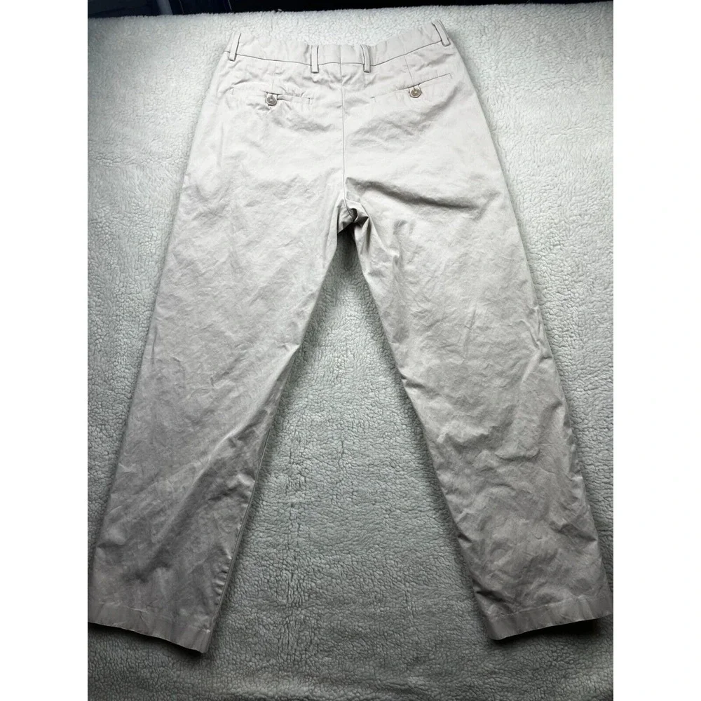 Banana Republic Chino‎ Pants Mens Size 32 x 32 Flat Front Straight Canvas Tan